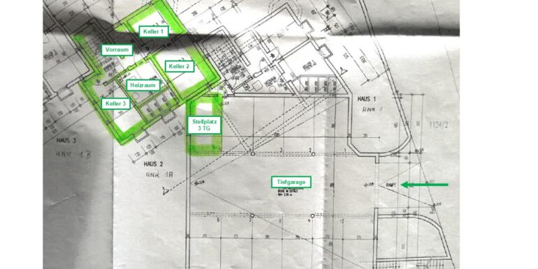Grundriss KG mit Beschriftung