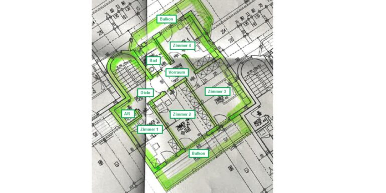 Grundriss OG mit Beschriftung